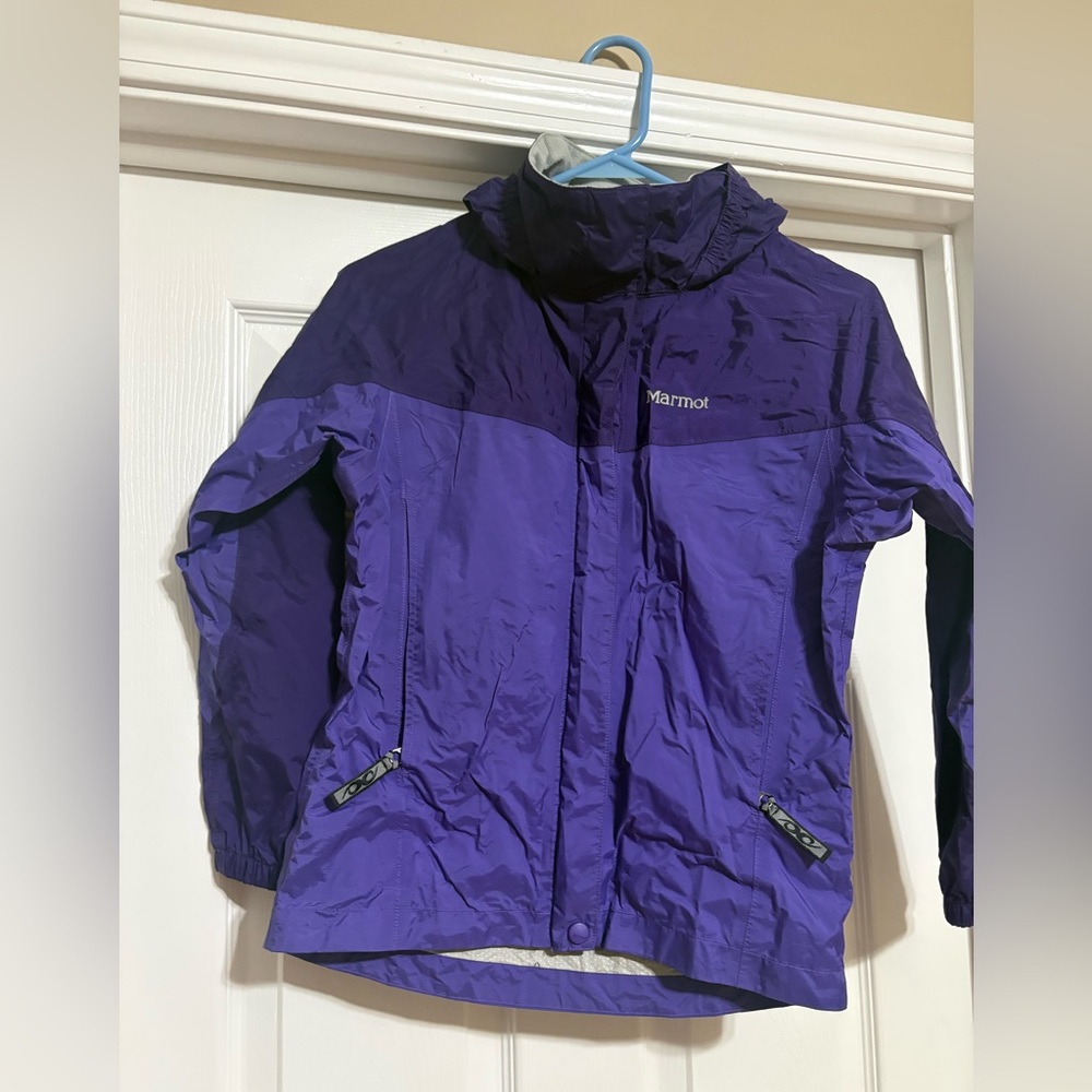 Marmot Vibrant Purple Kids Rain Jacket